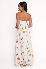 Soph Strapless Maxi Dress - Ciao Bow Print