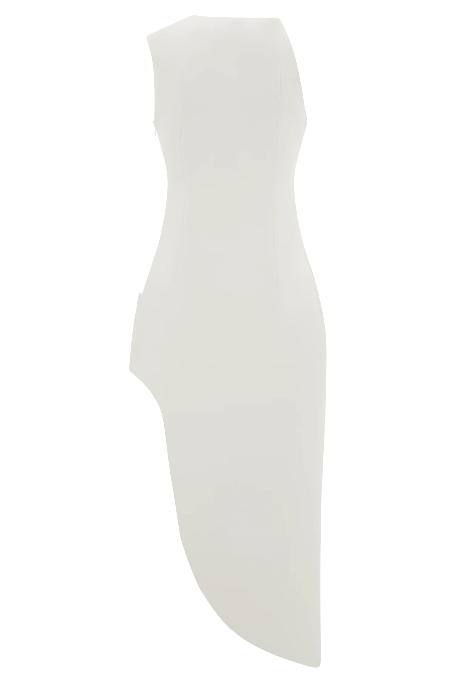 Virginia Suiting Embroidered Midi Dress - White