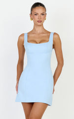 Panel Dress in Blue